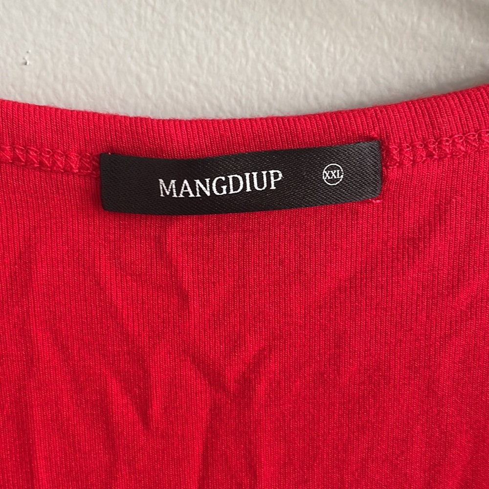 *SOLD* Red Bodysuit, Size XXL - Picture 4 of 8